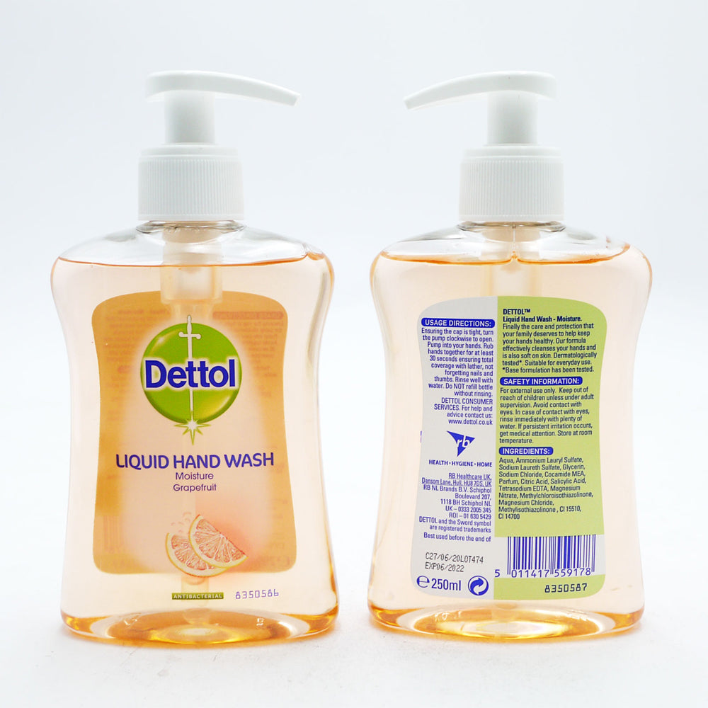 Dettol-Anti-Bacterial-Hand-Wash-Grapefruit-250ml Dettol-Anti-Bacterial-Hand-Wash-Grapefruit-250ml
